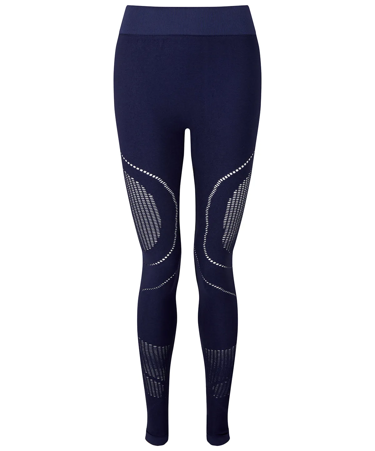 Womens TriDri® seamless 3D fit multi-sport reveal leggings | Navy