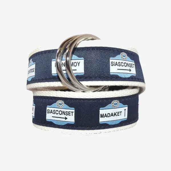 YRI Men's Classic O-Ring Belt - Nantucket Signs